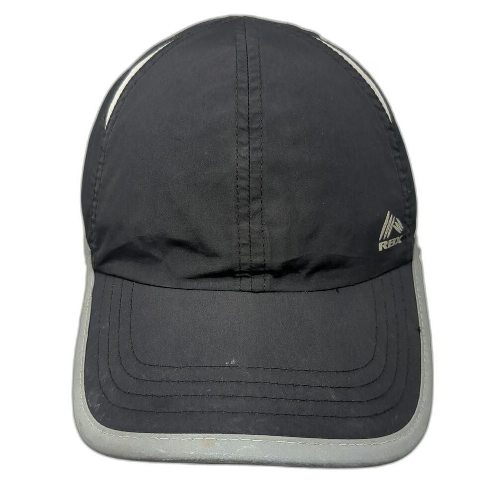 RBX Baseball Cap Black One Size Mesh Vents Performance Strapback Athletic Hat